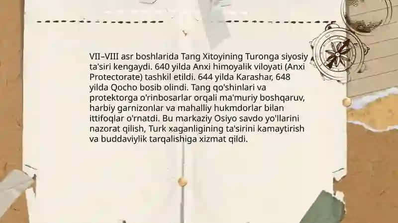 VII-VIII asr boshlarida turonda siyosiy vaziyat 4