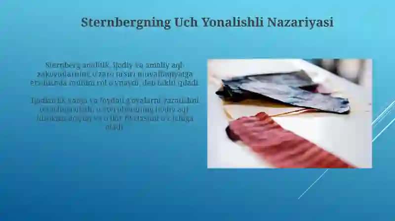 Intellekt va kreativlik nazariyalari 4