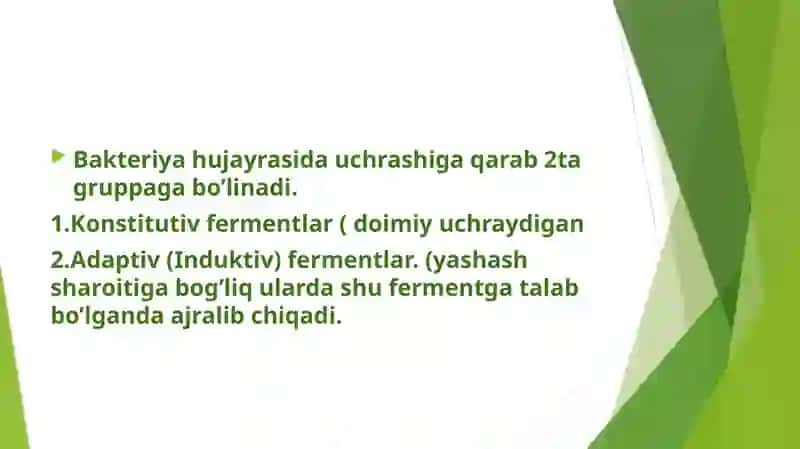 Bakteriyalar hayot faoliyati mahsulotlari fermentlar, pigmentlar,toksinlar,aromatik moddalar va ularning identifikatsiyadagi ahamiyati. 4