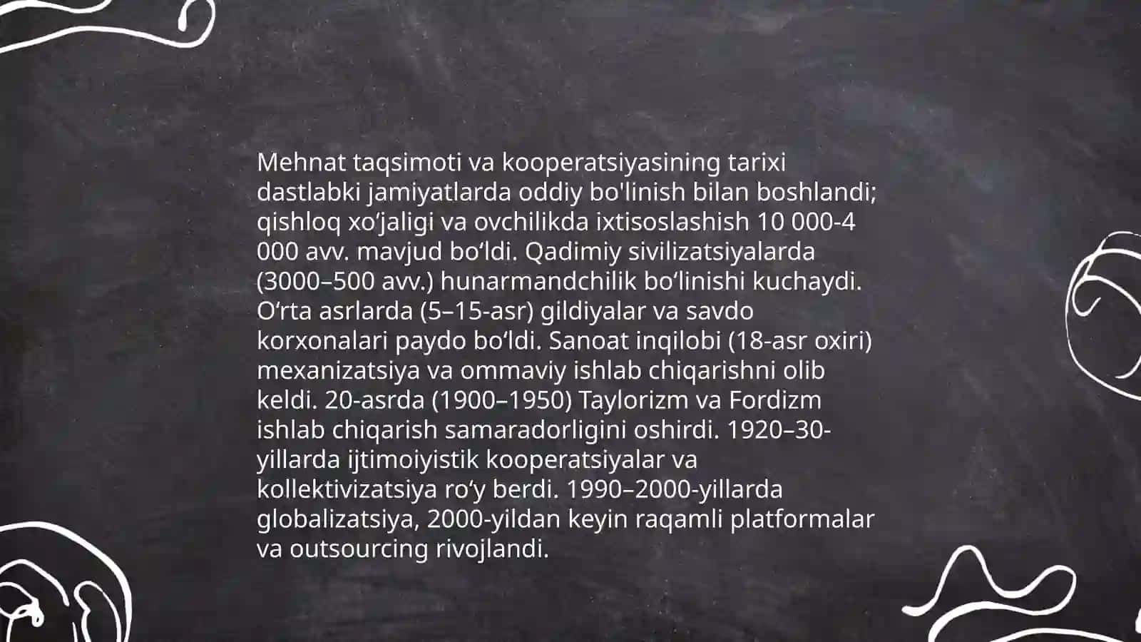Mehnat taqsimoti va kooperatsiyasi 4
