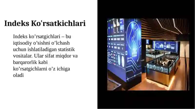 Zamonaviy Iqtisodiy O'sish: Indeks Ko'rsatkichlari Tizimi 4