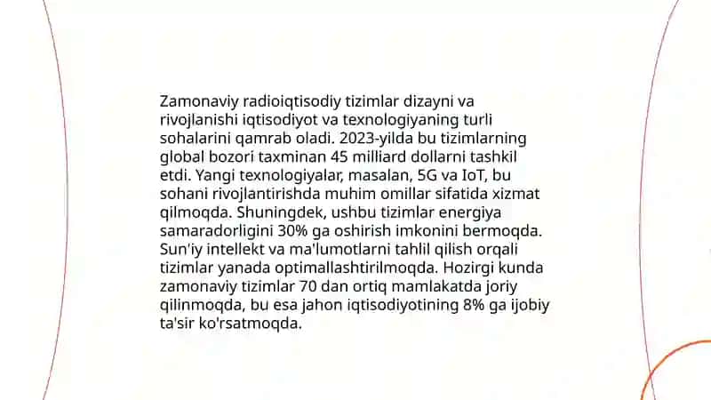Radioelektronika va telekommunikatsiyalar sohasidagi yangi texnologiyalar 4