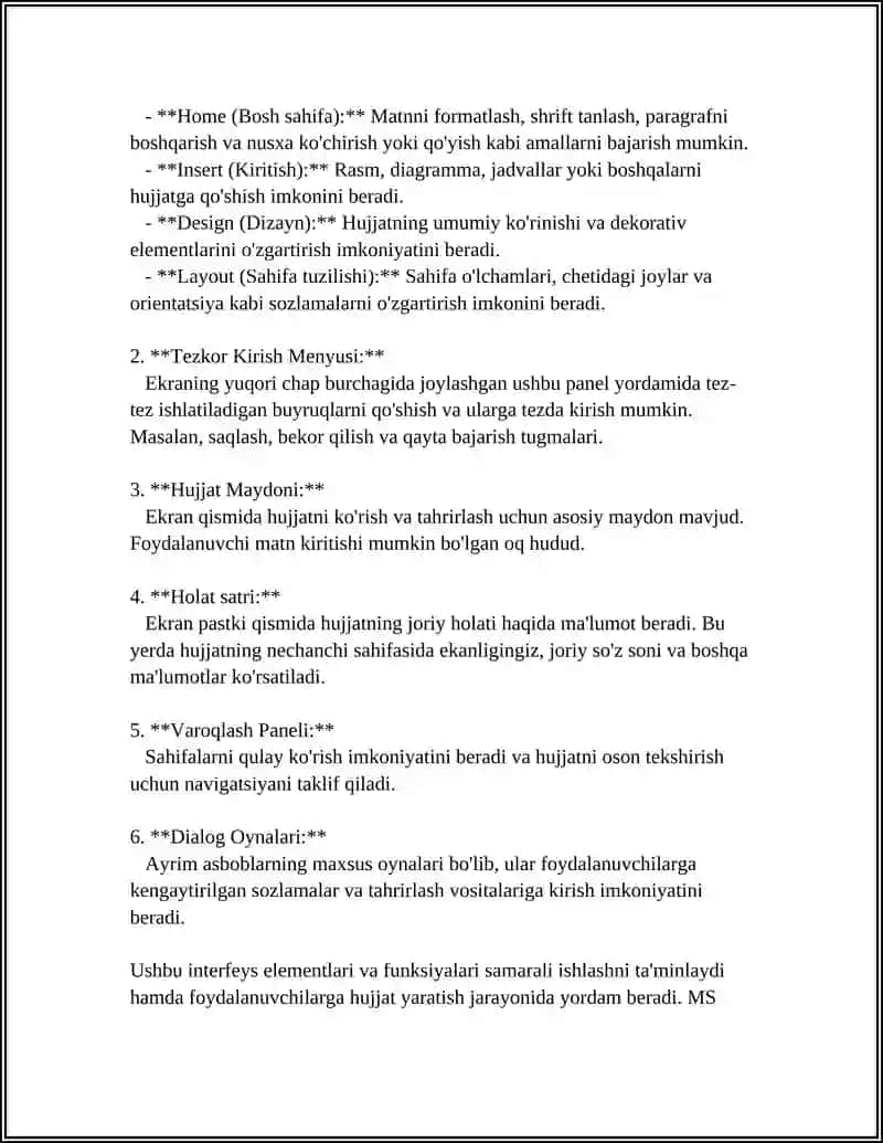 MS WORD MATN TAXRIRLAGICHIDA TURLI XIL BLANKALAR YARATISH (ARIZA KASALLIK KARTASI ANALIZATIR BLANKASI) 4