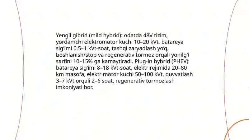 Gibrid dvigatellarning ishlash prinspi va texnologiyasi 4