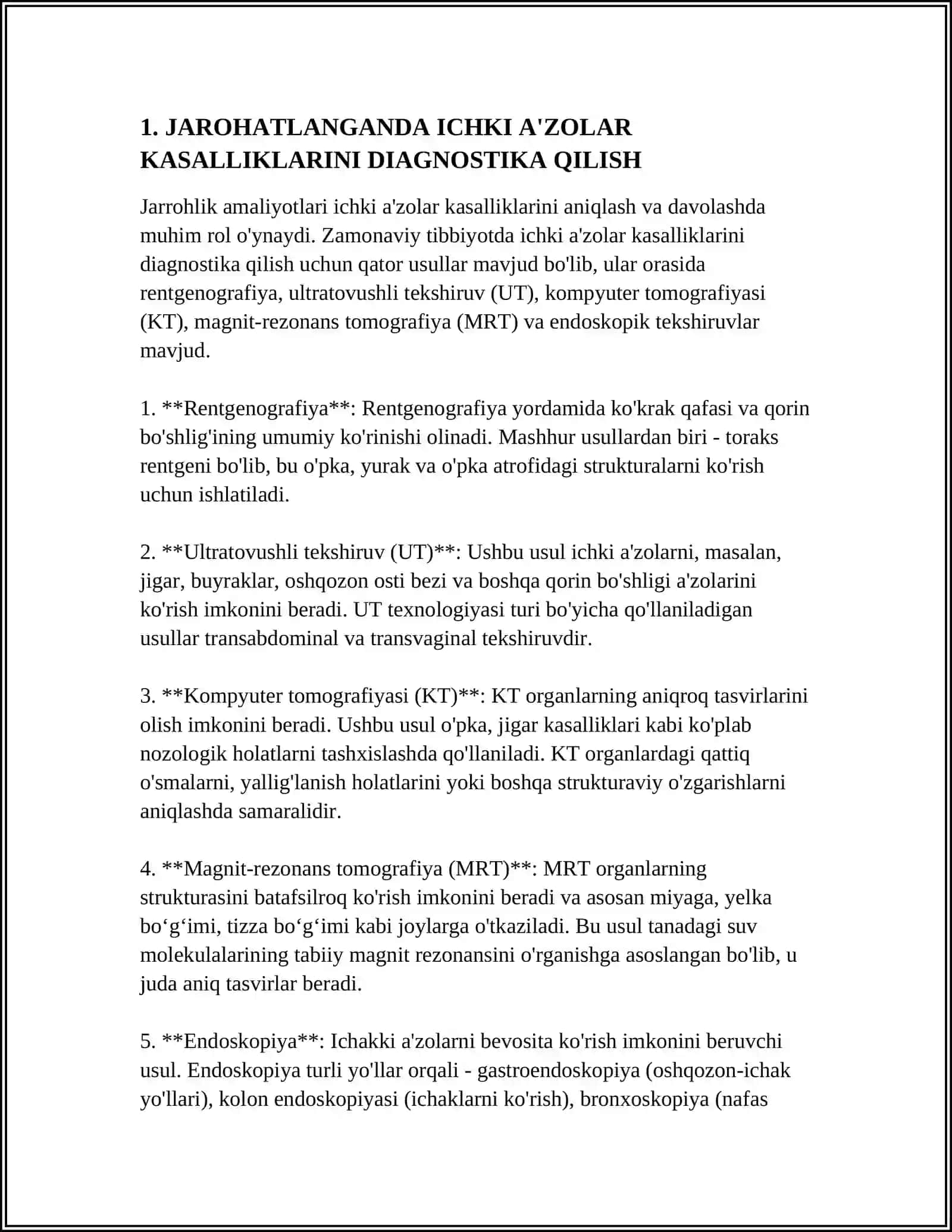 JAROHATLANGANDA ICHKI A'ZOLAR KASALLIKLARINI DAVOLASH VA OLDINI OLISHDA TERAPEVTLARNING MAQSAD VA VAZIFALARI.YARADORLARDA ICHKI A'ZOLAR KASALLIKLARINING PROFLAKTIKASI 4