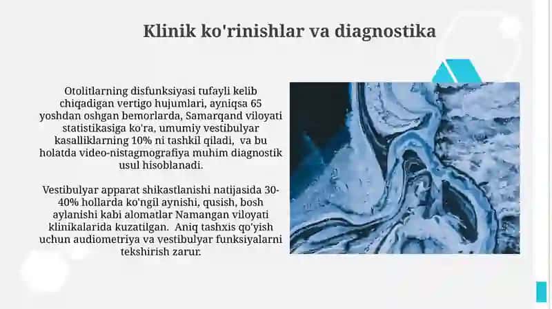 Vestibulyar va auditör analizatorlarning o'zaro bog‘liqligi 4