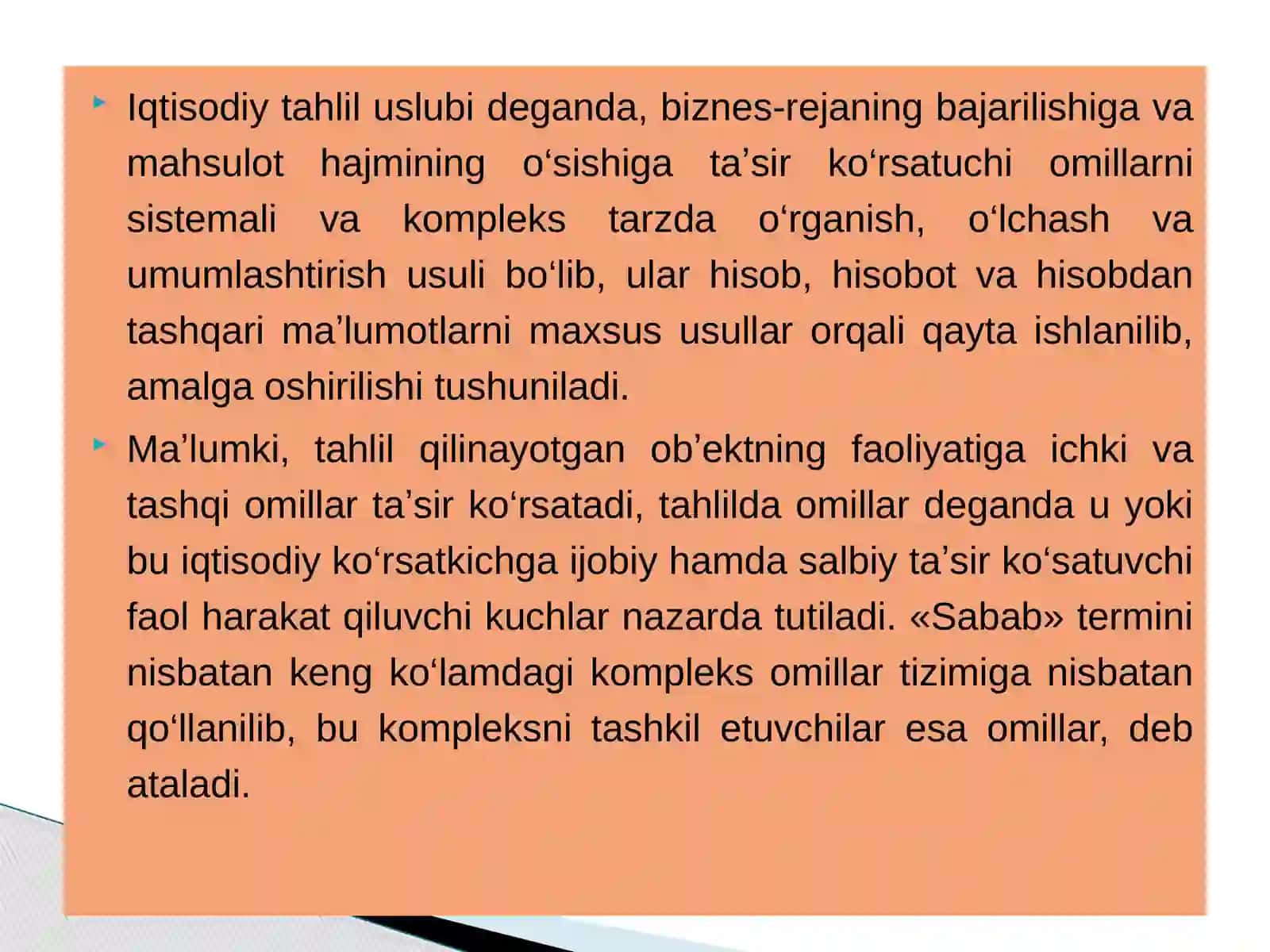 Iqtisodiy tahlilning metodi 4
