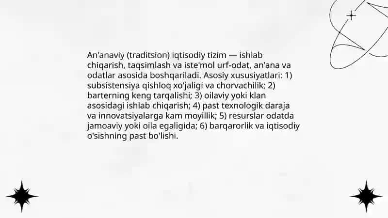 Ijtimoiy-iqtisodiy tizim tushunchasi va asosiy belgilari 4