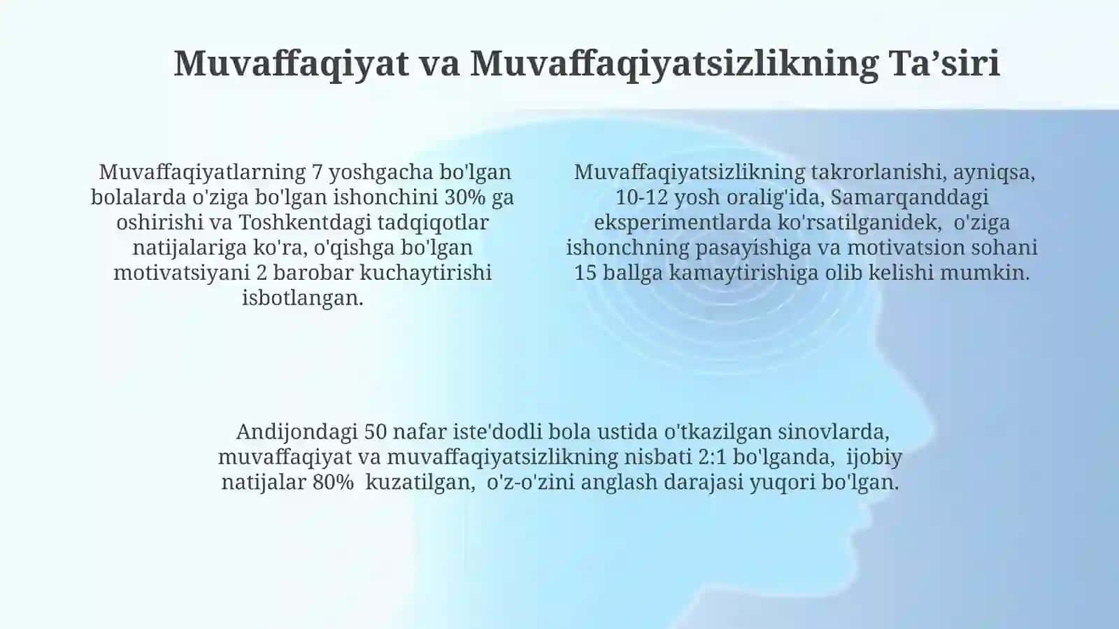 Iqtidorlibolaningo'zo'zinianglashi,motivatsionsohasiningrivojlanishjarayoni 4