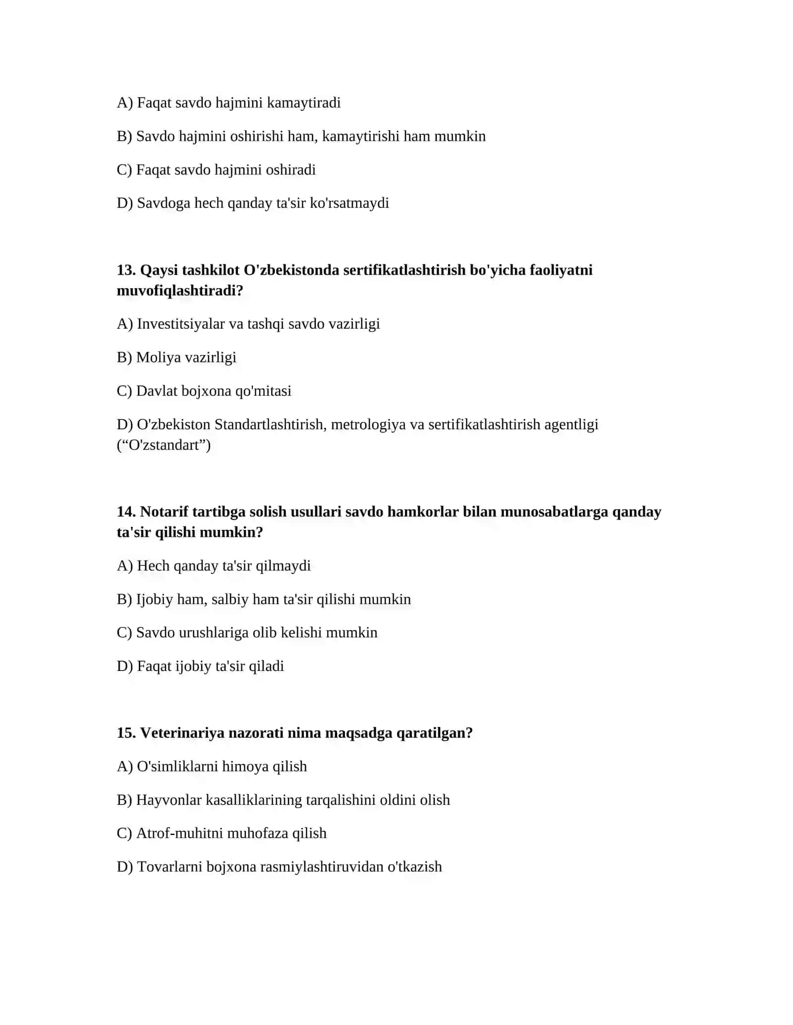 Bojxona organlari faoliyatida notarif tartibga solish usullaridan foydalanish 4