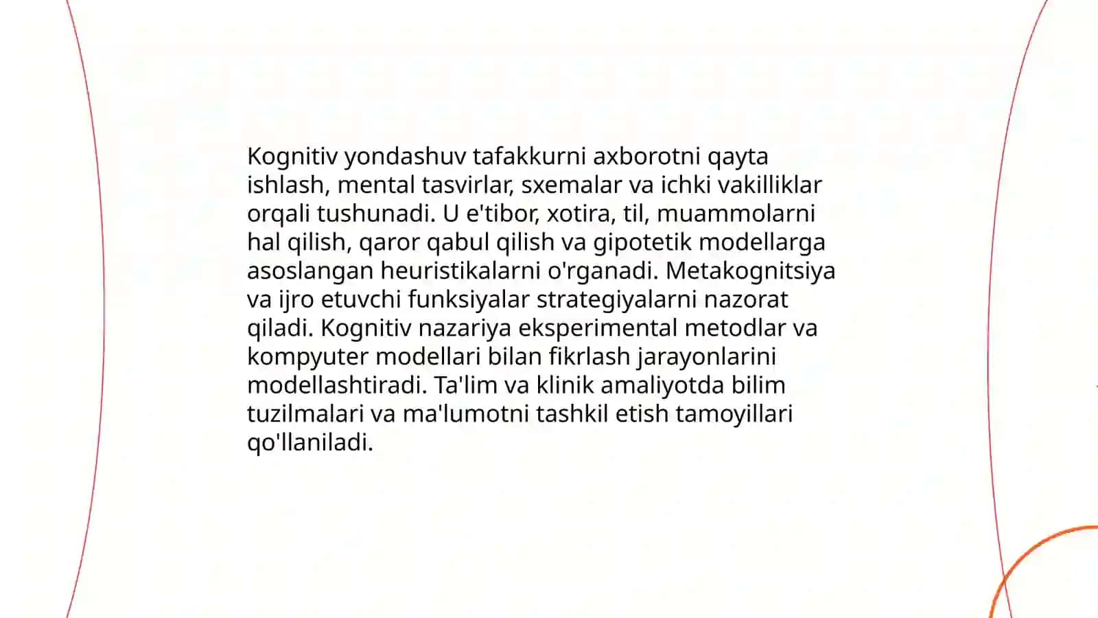 Tafakkur borasidagi psixologik nazariyalar.Tafakkur operatsiyalari 4