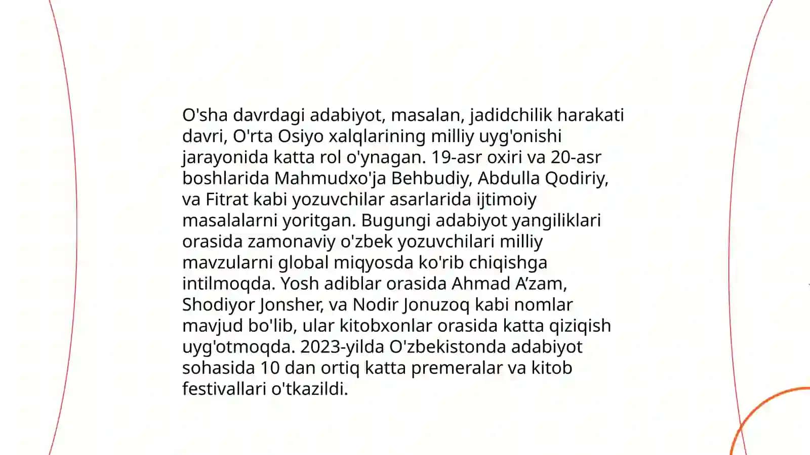 Jadidchilik harakati qoidalari bugungi kun bilan taqqoslash 4