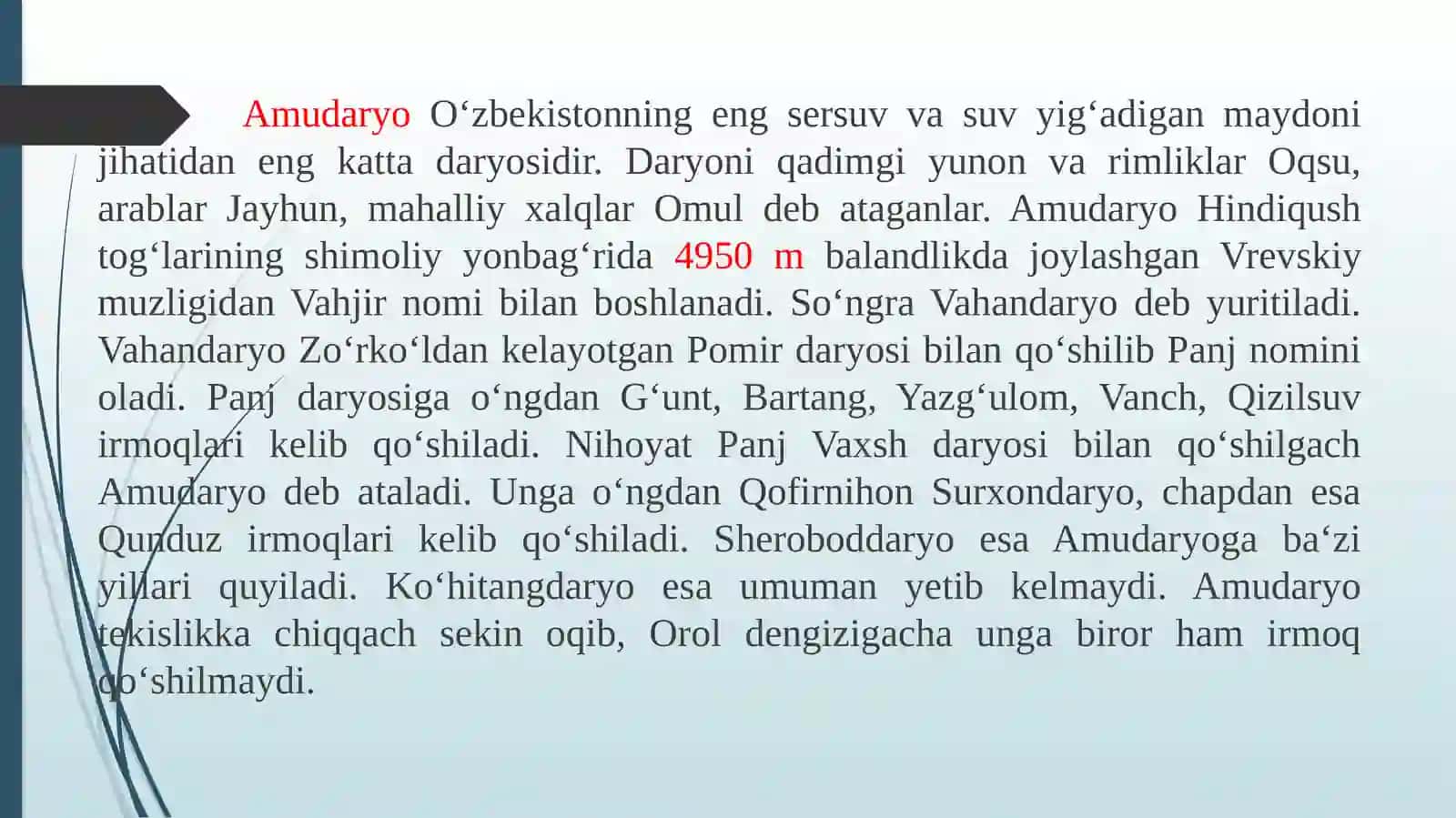 O’zbekistonda suv resurslari va ularni muxofaza etish usullari 4