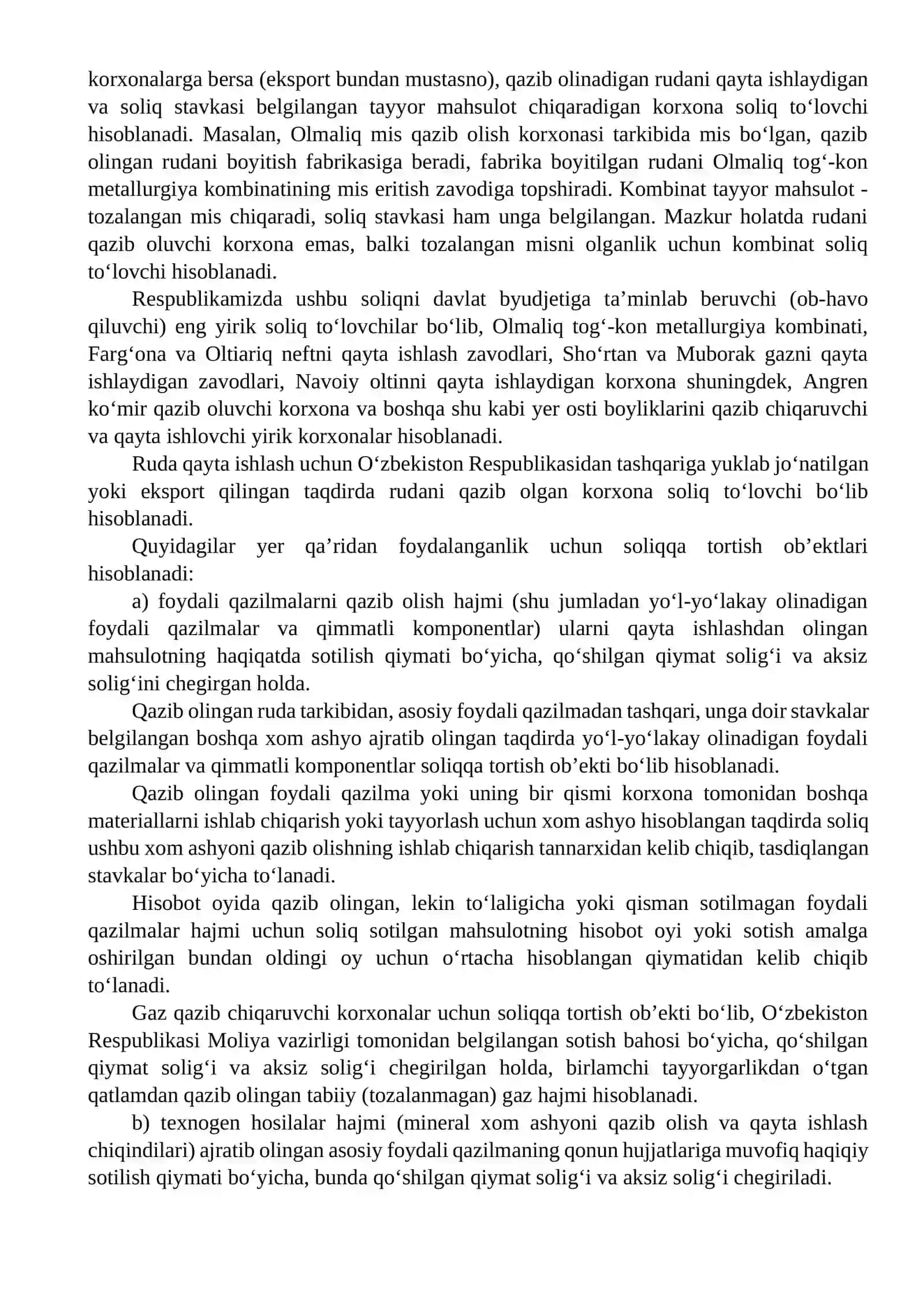 Yer qa’ridan foydalanganlik uchun soliq 4