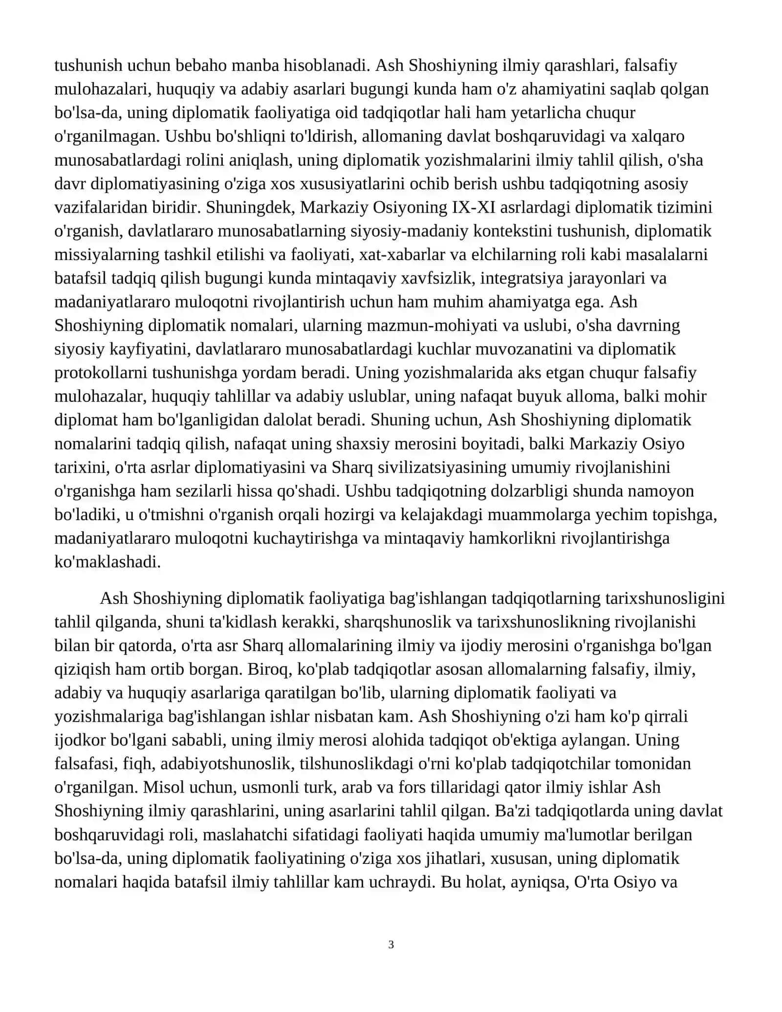 Ash Shoshiyning diplomatik nomalari 4