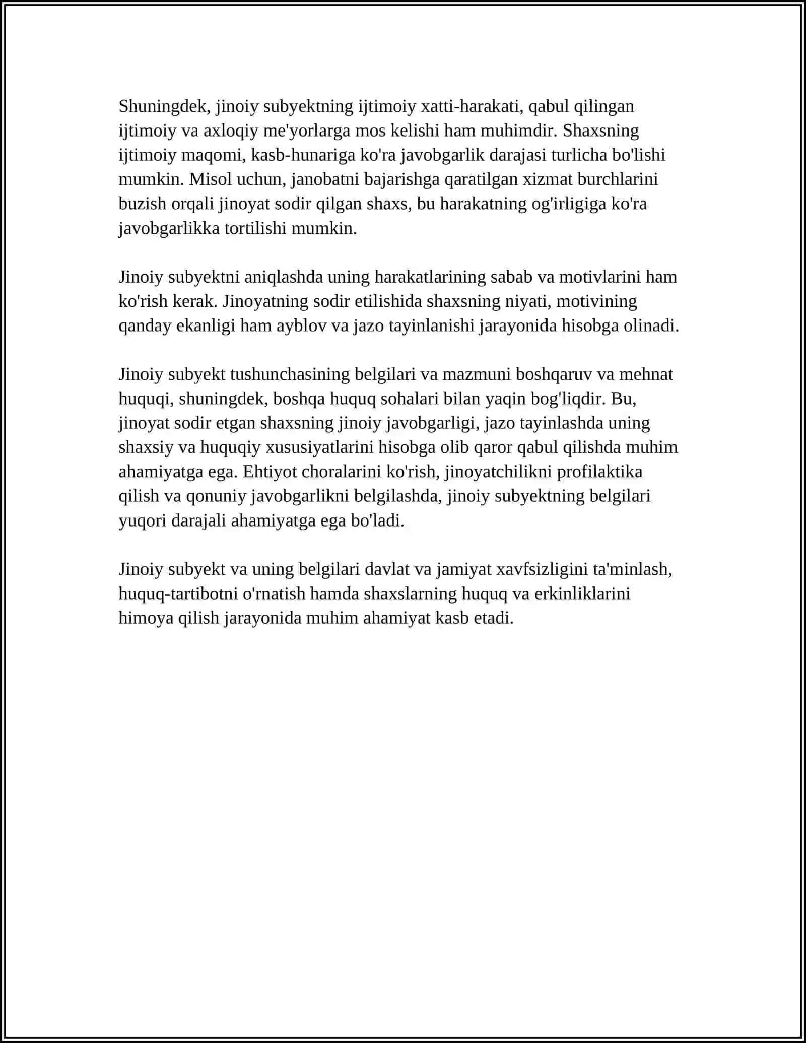 JINOYAT SUBYEKTI VA SUBYEKTIV TOMONI 4