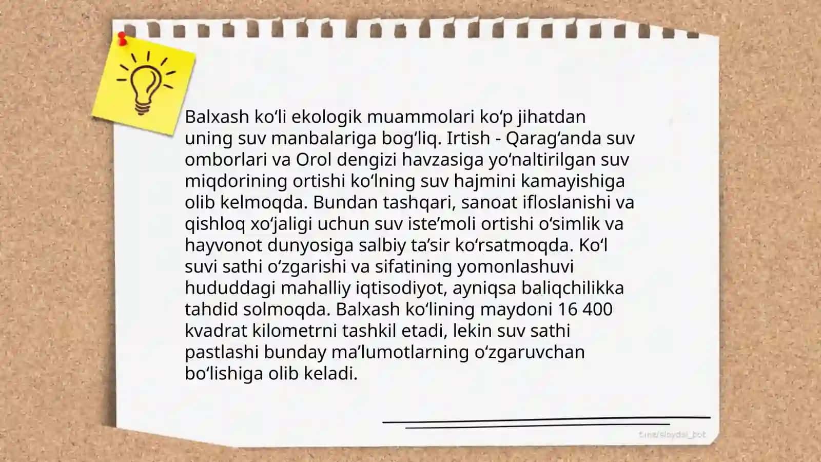 Balxash ko‘li muammosi. Issiqko‘l muammosi 4
