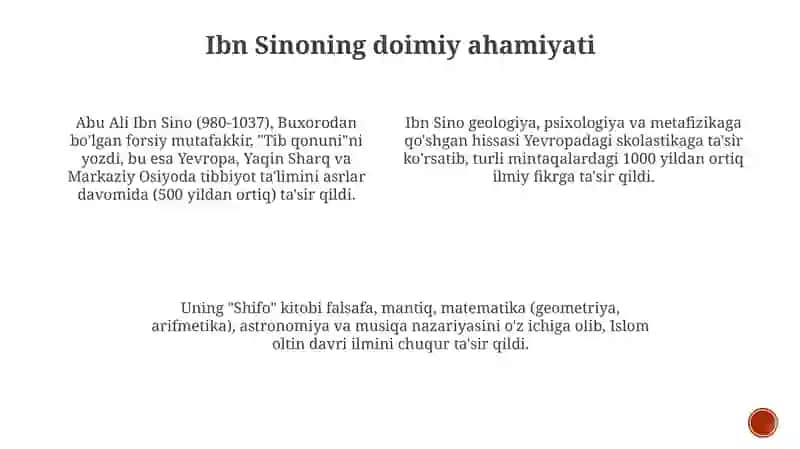 Ibn Sinoning falsafiy va ilmiy merosi 4