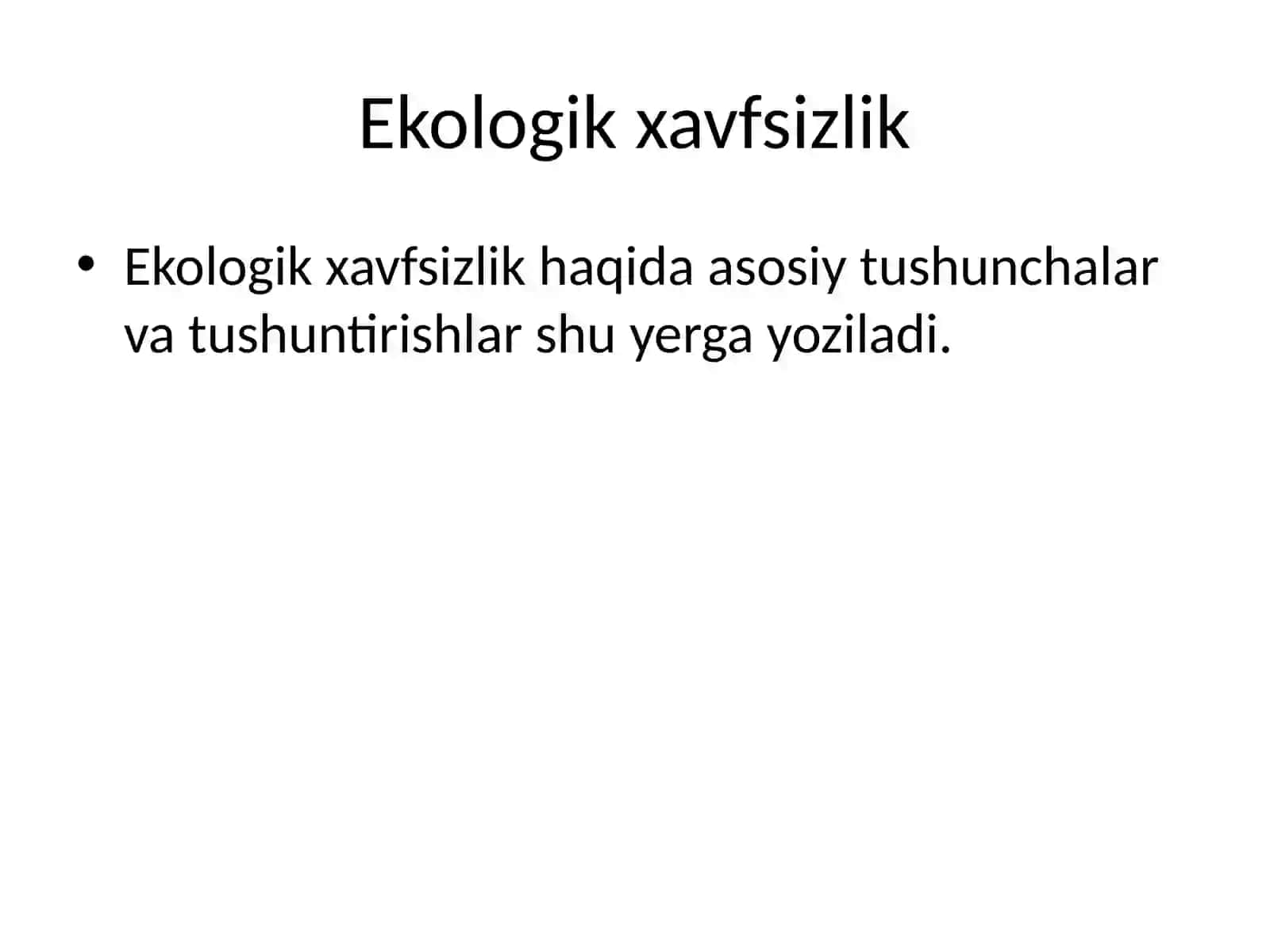 Hayot faoliyati xavfsizligi fanining asosiy tushunchalari va vazifalari 4
