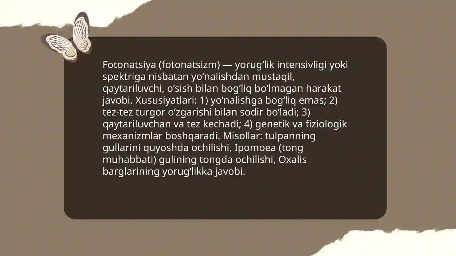 Fototropizm, Fotonatsiya, Giotropizm 4