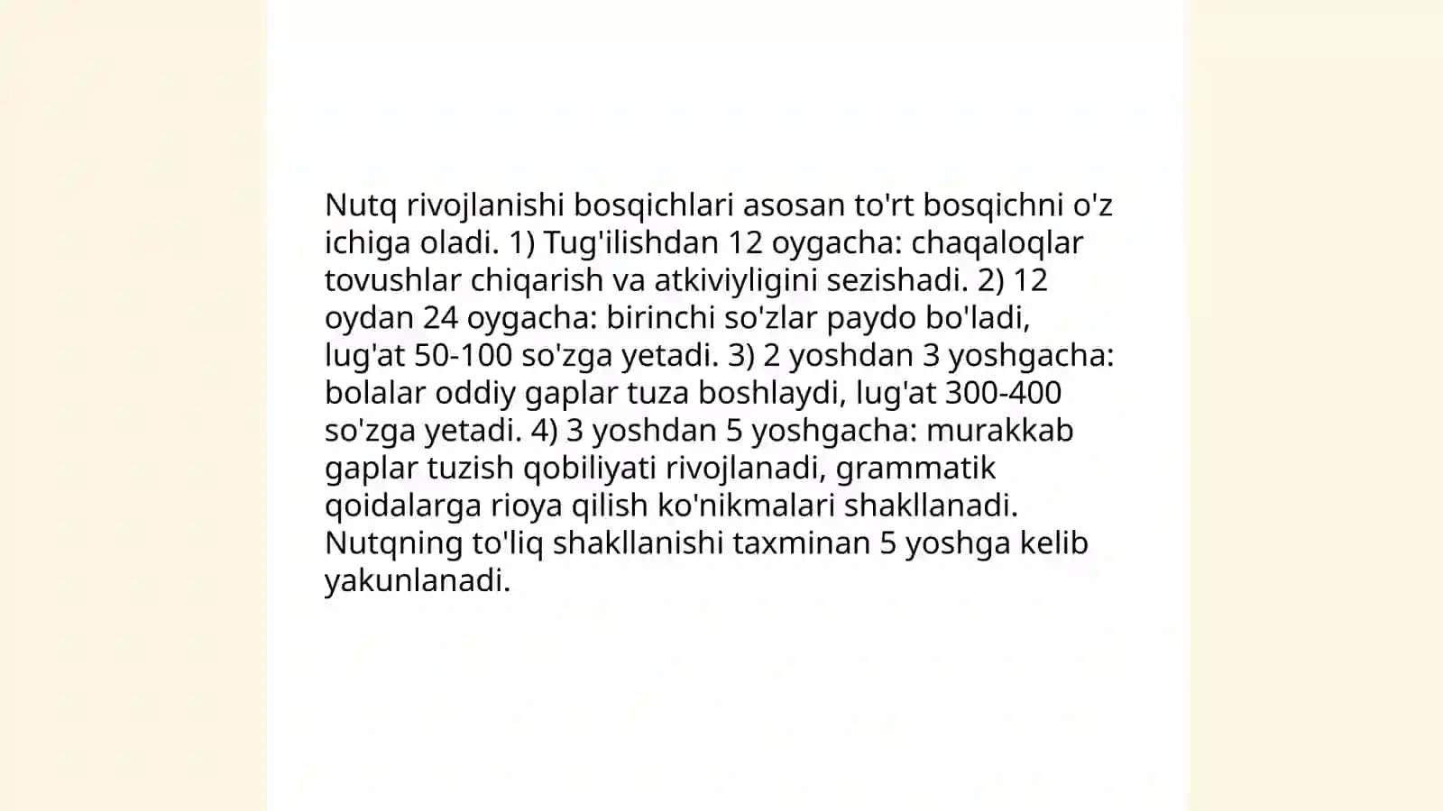 3-7 yoshgacha bolalarning rivojlanishining o'ziga xos xususiyatlari 4