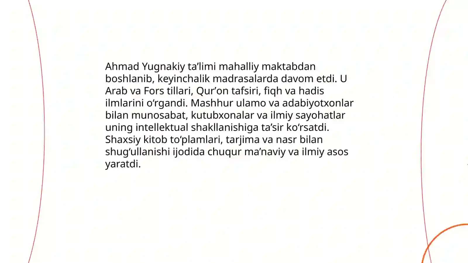 AHMAD YUGNAKIY HAYOTI VA IJODI 4