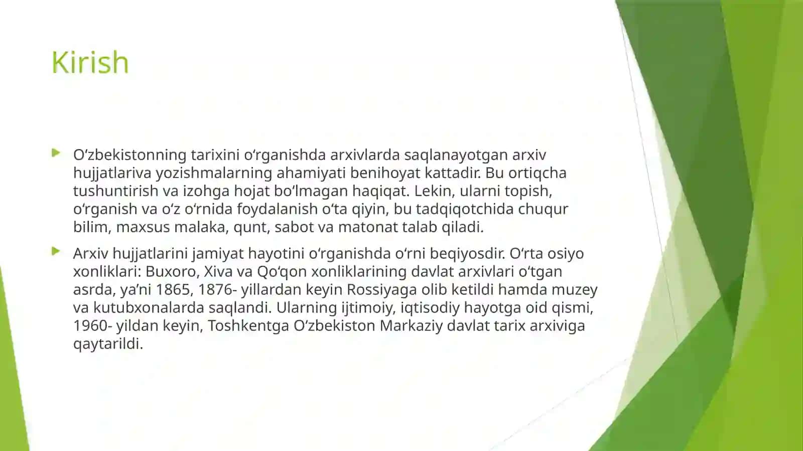 O’zbekiston tibbiyot arxivining tashkil etilishi 4