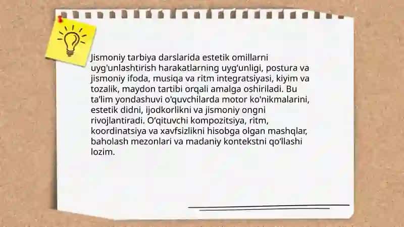 O'quvchilarning jismoniy va estetik tarbiyasi 4