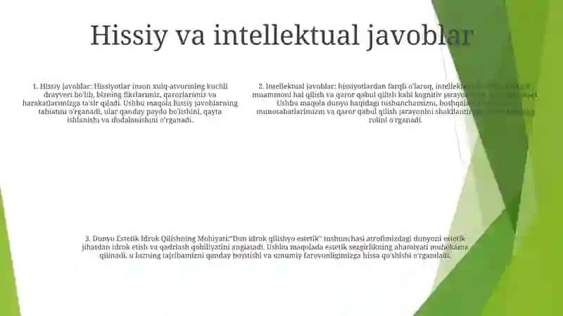 Dunyo Estetik Idrok Qilishning Mohiyati 4