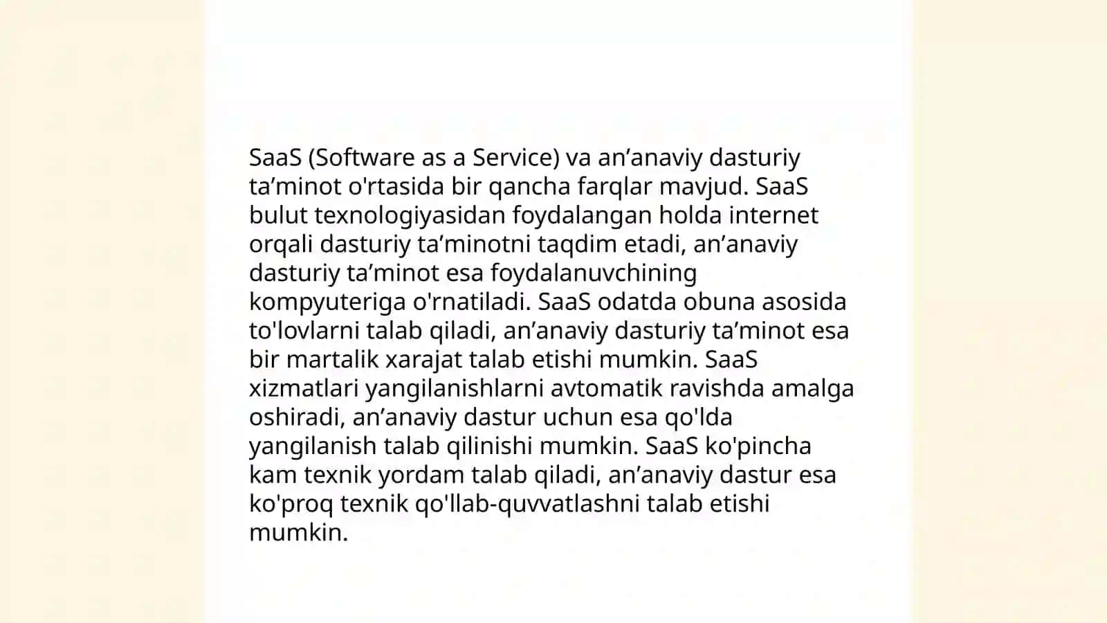 Bulutli yechimlar (SaaS) va bulutli infratuzilmasi ( IaaS) 4