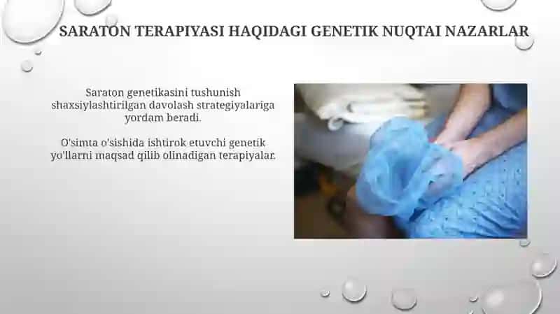 Hujayra prolifatetsiyasi muomalari tibbiyotda roli Genetikadan taqdimot 4