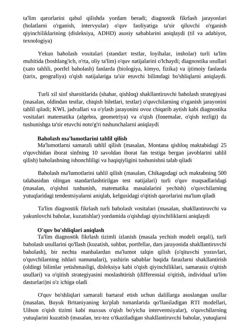 Diagnostik pedagogik fikrlash 4