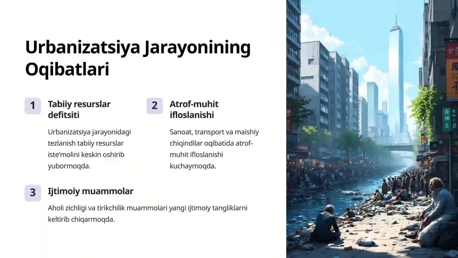 Urbana ekosistema bizulish holatlari 4