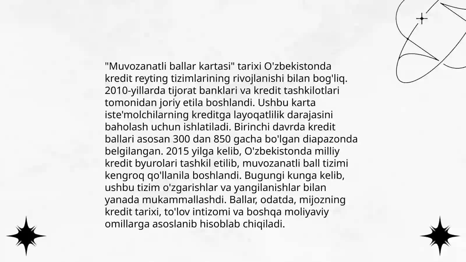 Muvozanatli ballar kartasi 4