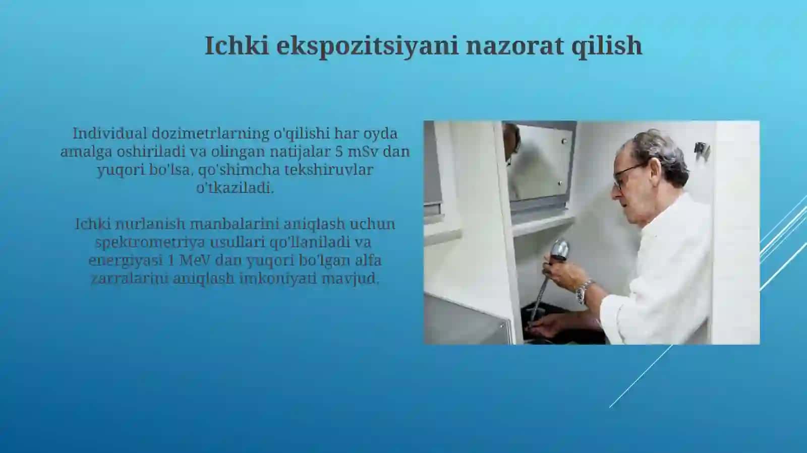 Sanitar- dozimetrik nazorat haqida tushuncha 4