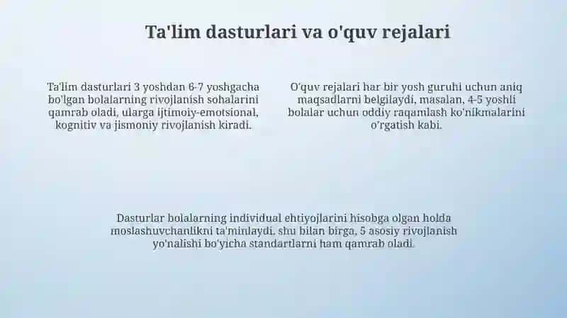 Ota onalar maktabgacha talim tashkilotidagi tarbiyaviy ishlar bilan tanishtirish 4