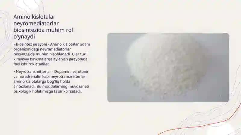 Neyromediatorlar biosintezi 4