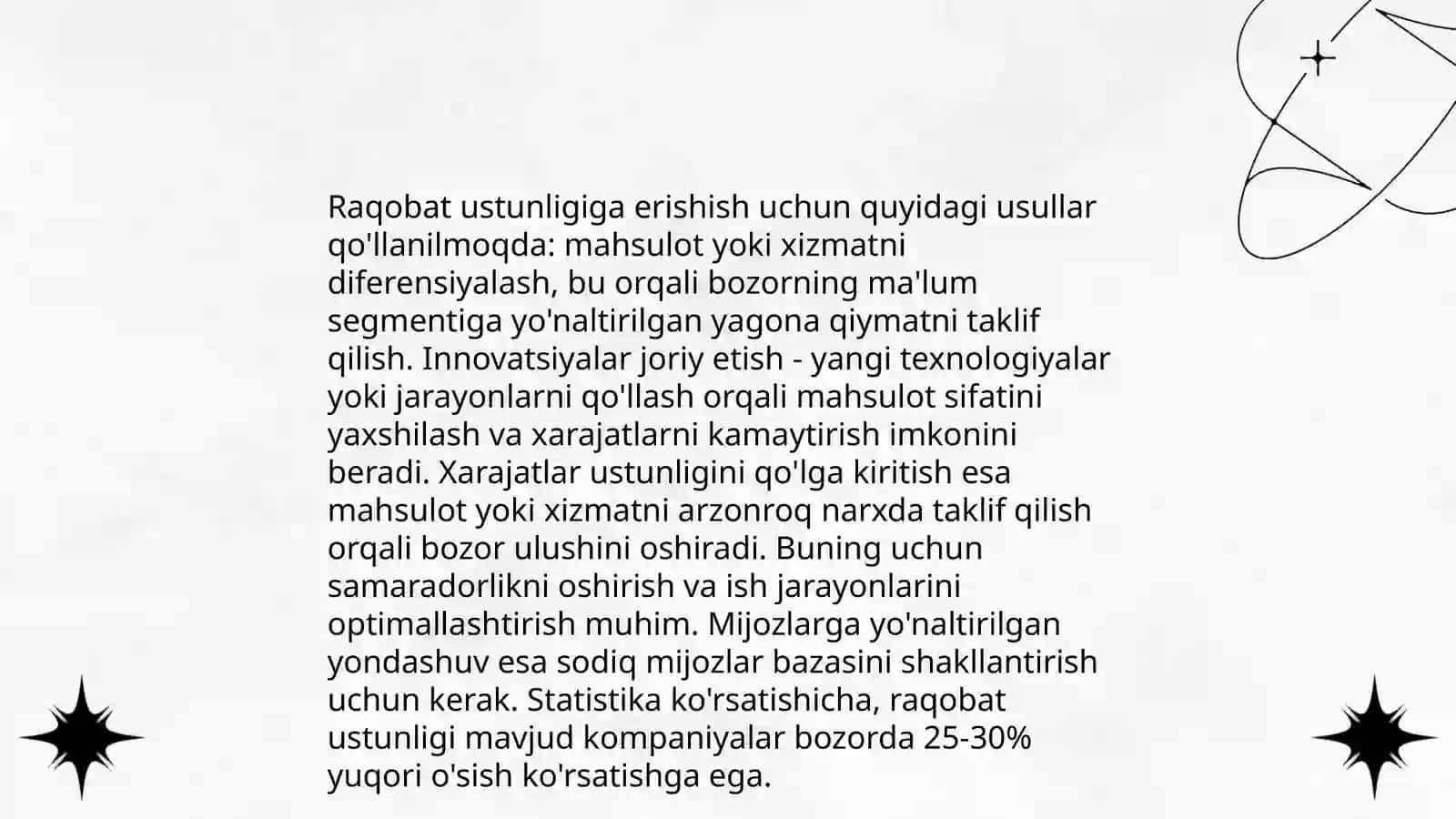 Mintaqalarning raqobatga chidamliligi va raqobat ustunligi 4