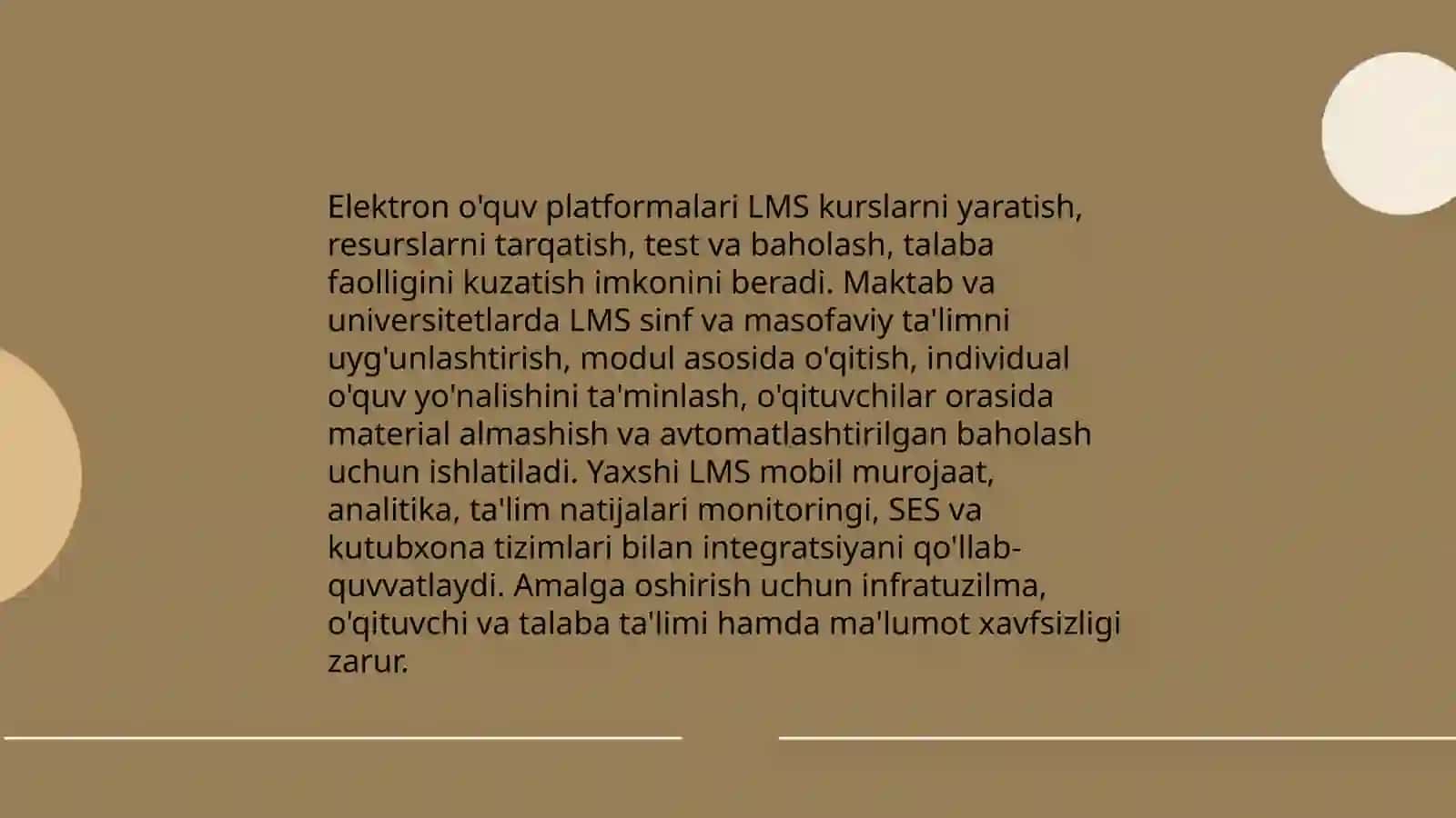 Elektron o'quv platformalari (LMS) va ularning maktab va universitetlarda qo'llanilishi 4