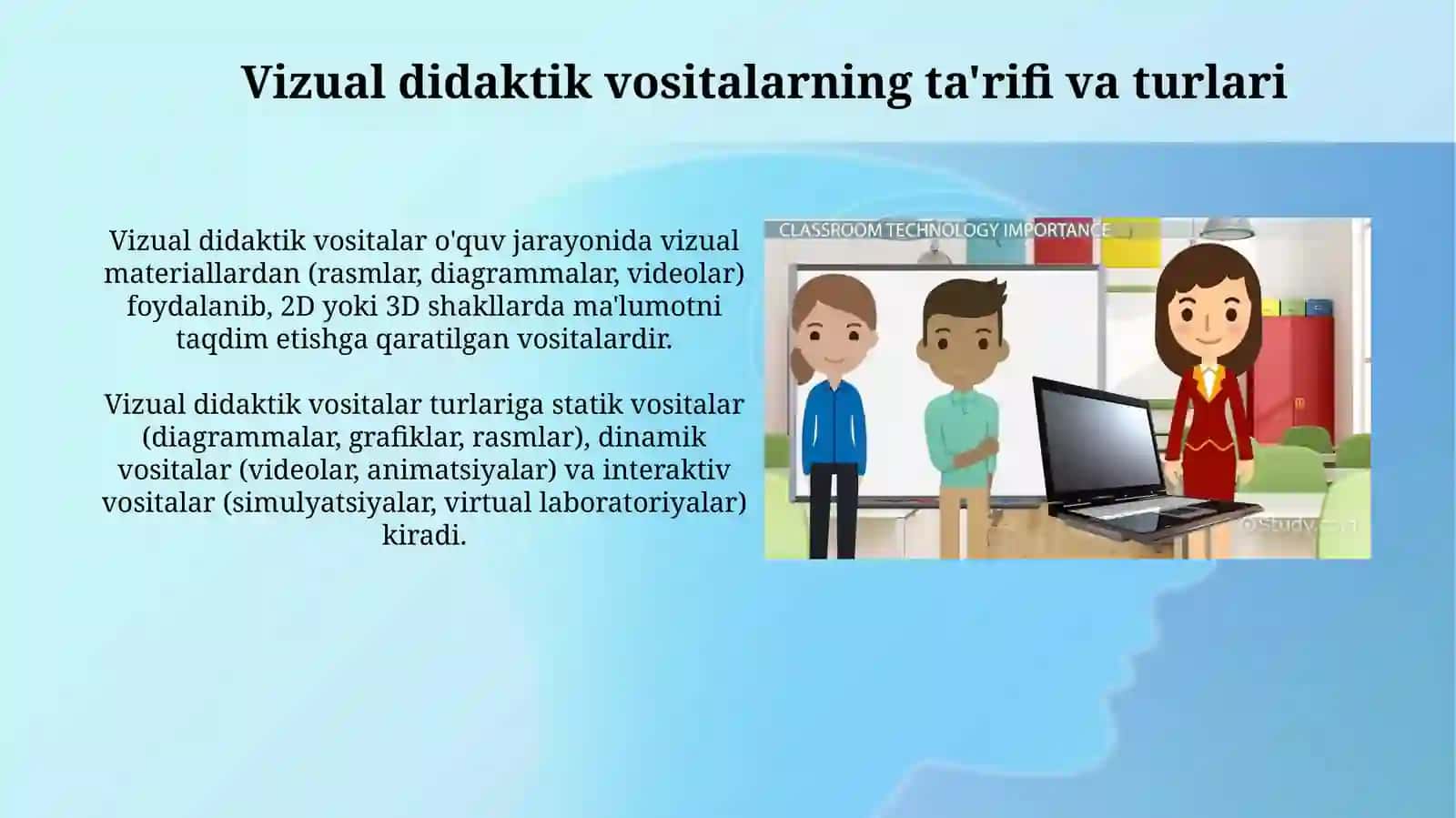 Biologiya o'quv kurslarini o'qitishda foydalaniladigan ko'rgazmali didaktik vositalardan foydalanish 4