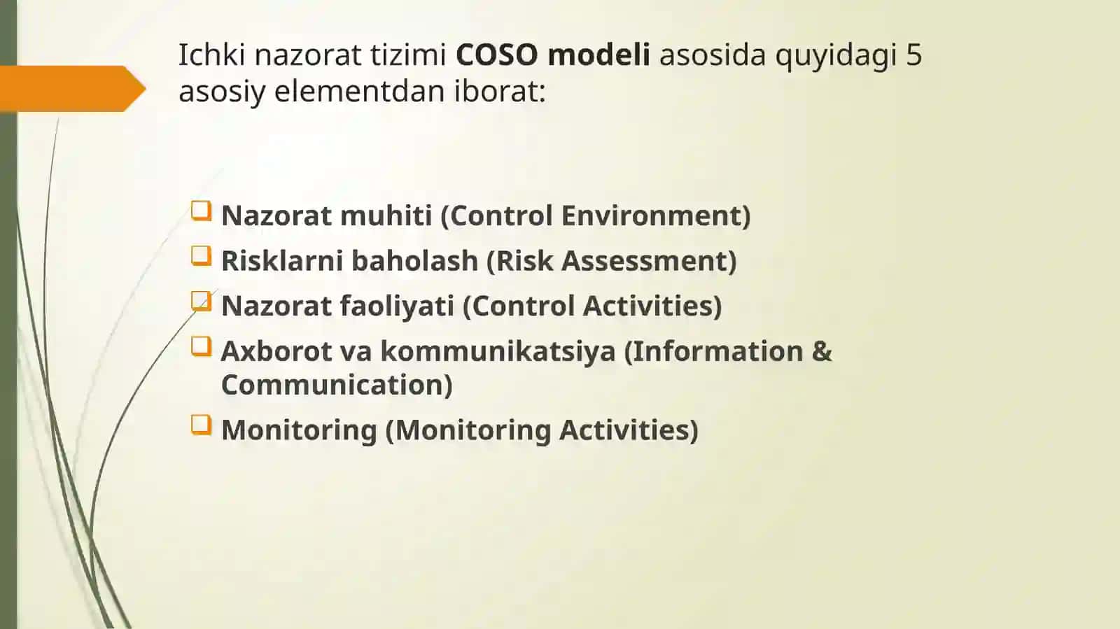 Ichki nazorat 4