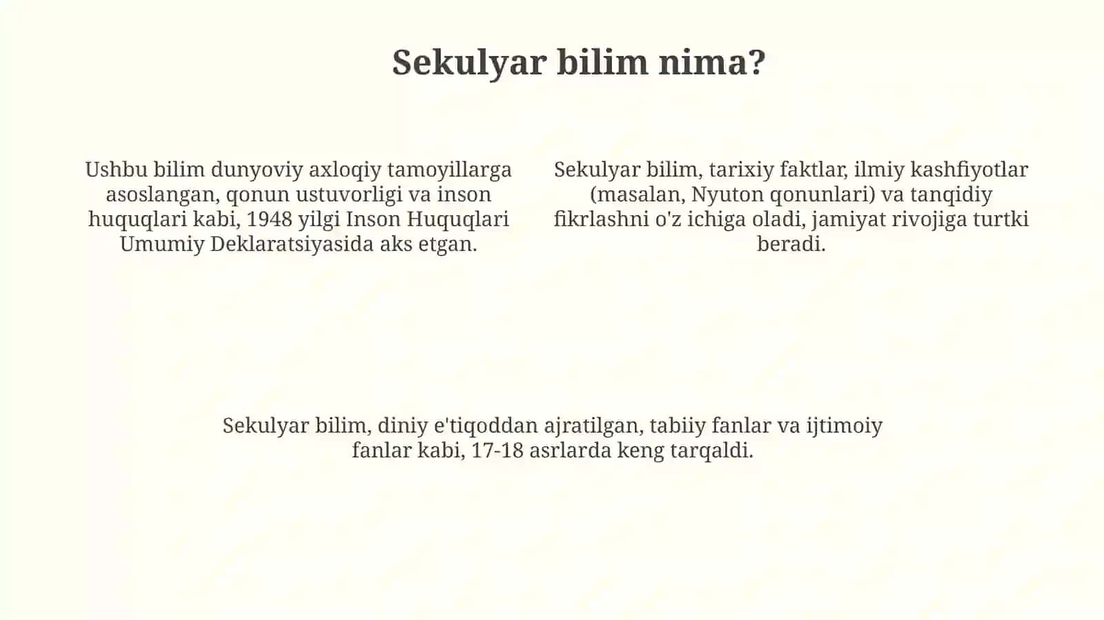 Dun’yoviy va diniy bilimlar mutanosibligini ta’minlashning ahamiyati 4