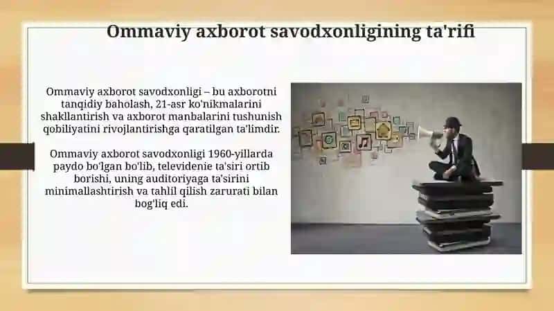 Media savodxonlik fanining maqsadi vazifalari va uning rivojlanishi 4