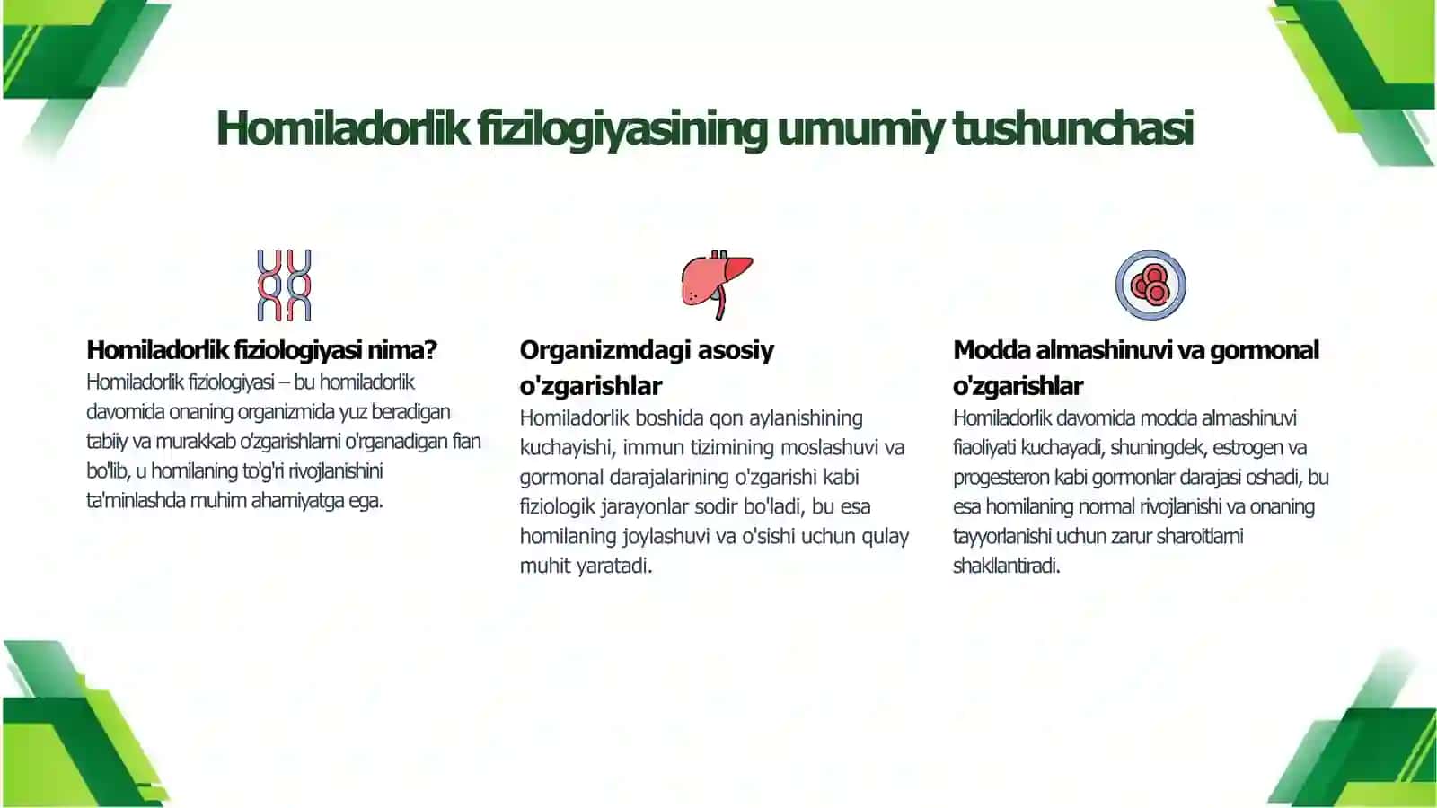 Homiladorlik fiziologiyasi va rivojlanish bosqichlari 4