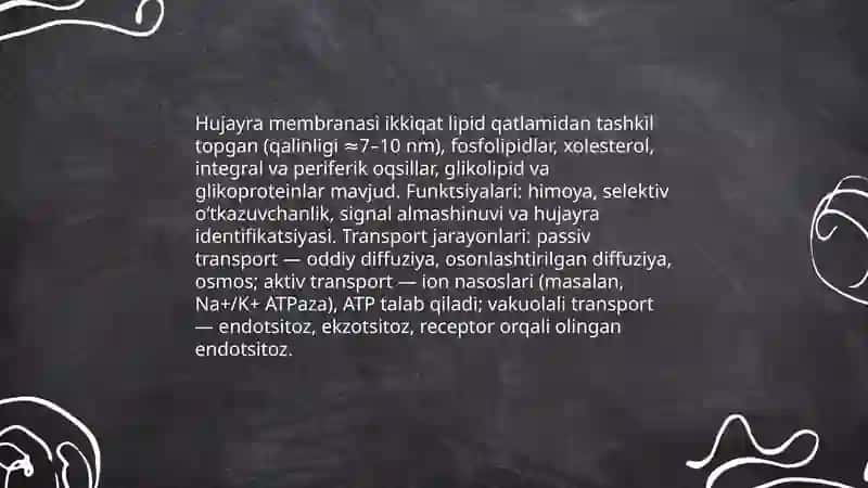 11 mavzu Hujayrani tuzilishi organlar sistemasi oziqlanishi, rivojlanishi va ko'payishi 4