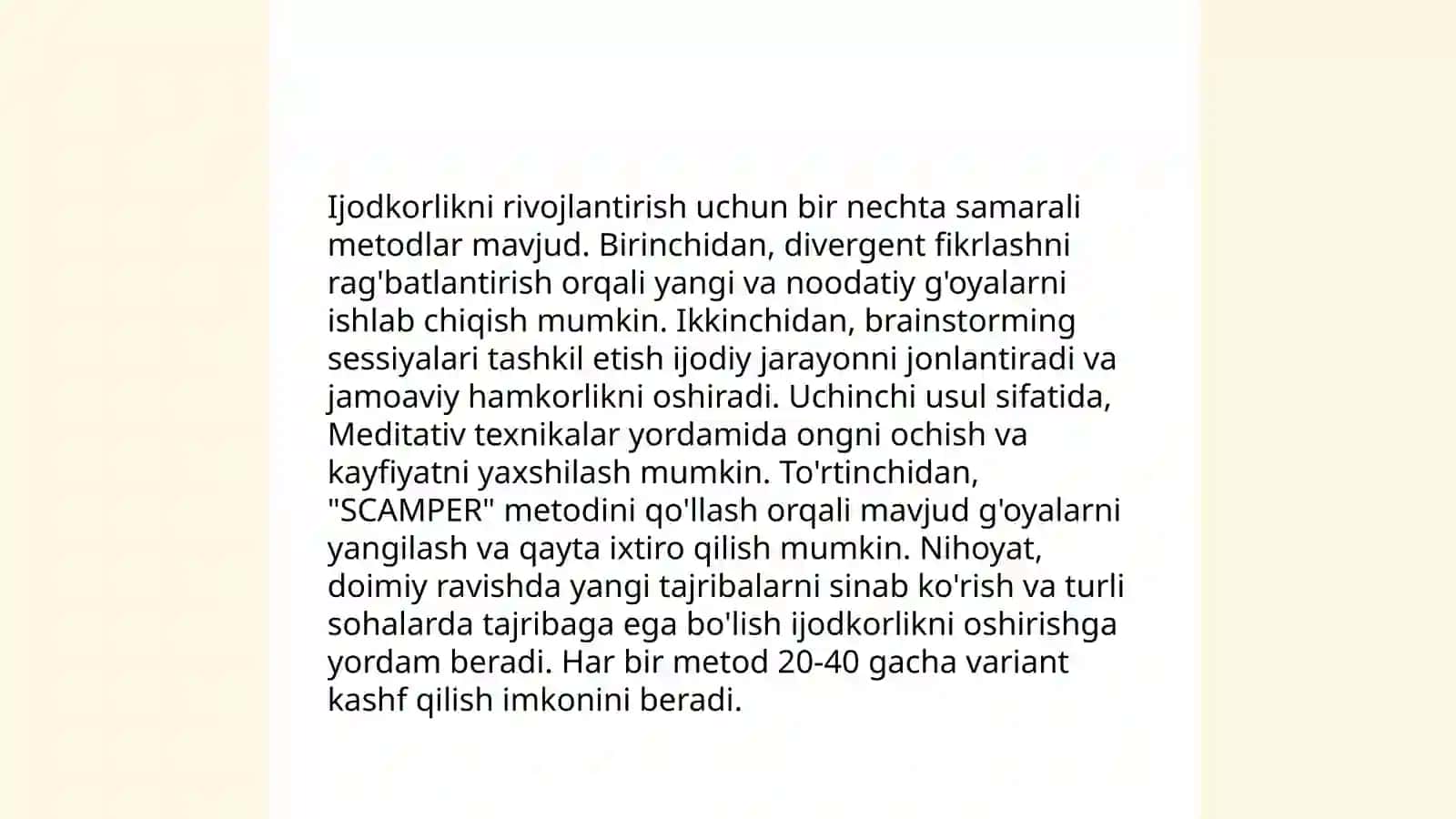 Maktabgacha ta’limda bolalarning ijodiy faoliyatini tashkil qilish texnologiyasi 4