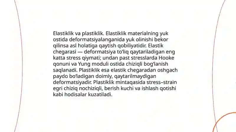 Qattiq jismlar. Qattiq jismlarning Yung moduli 4