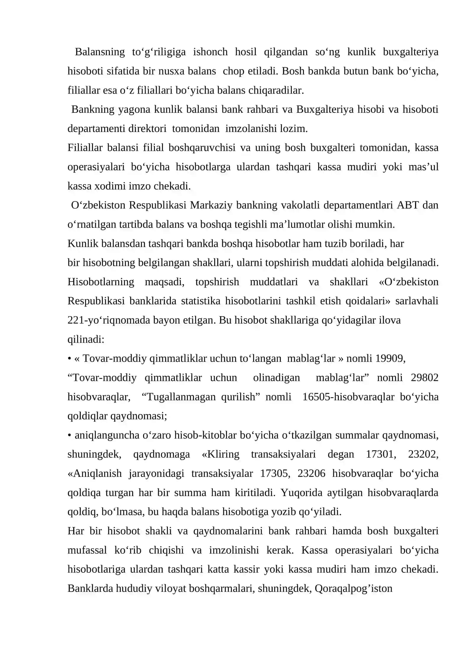 Bank buxgalteriya hisobotlarini ahamiyati va turlari 4