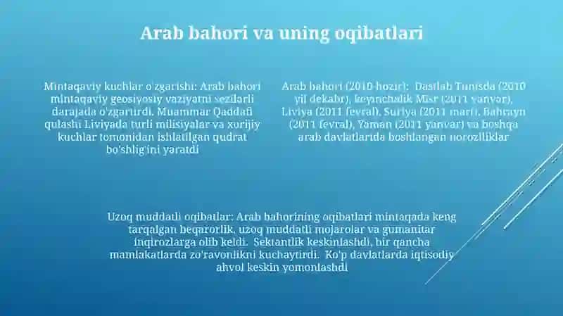 Arab davlatlarining siyosiy tarixi yangi davrda 4