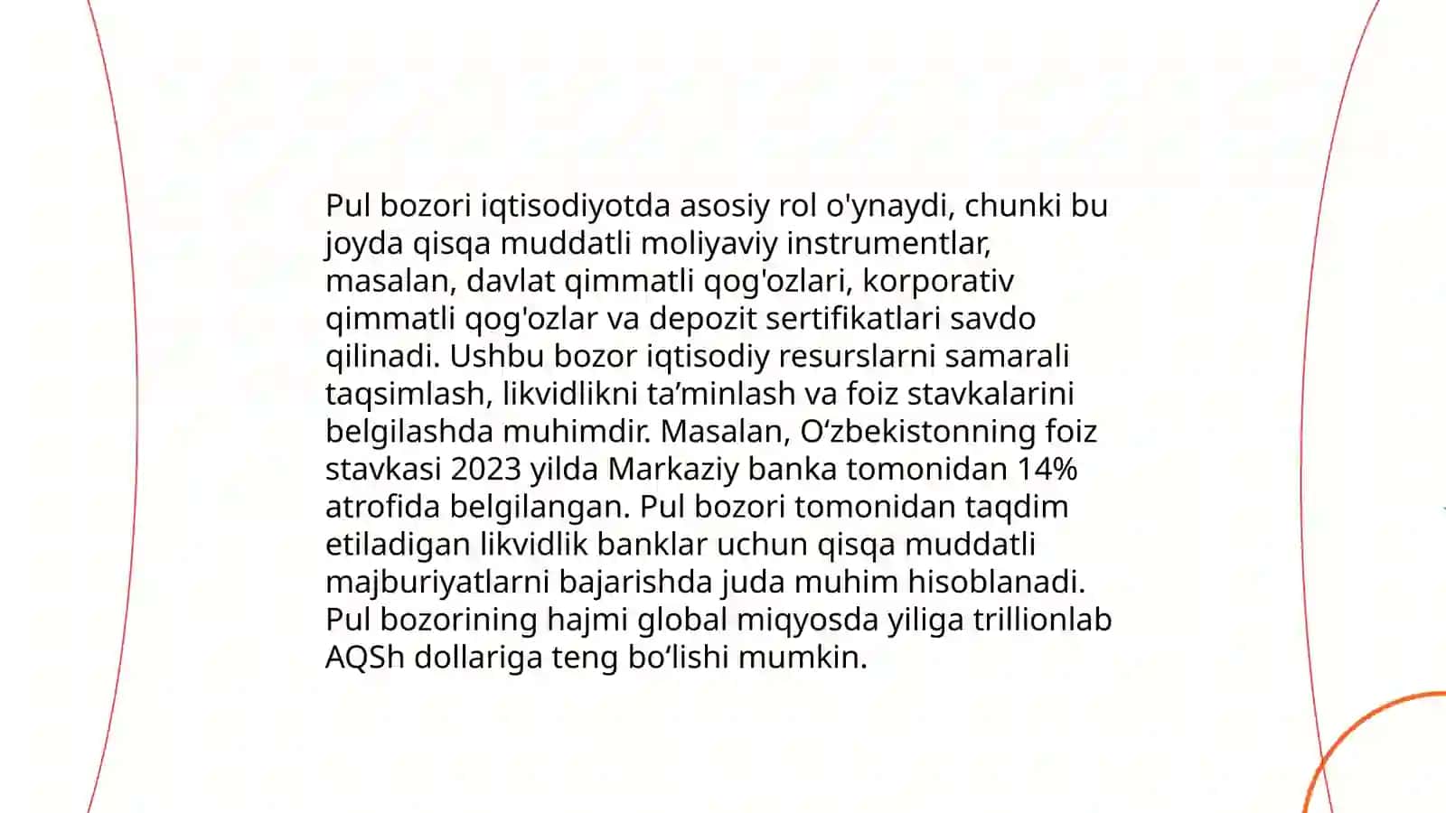 Pul Bozorining Iqtisodiyotdagi Mohiyati va Qollanish Xususiyati 4